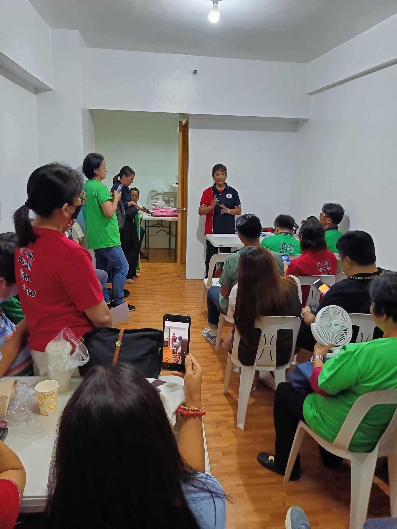 Meeting in the new office